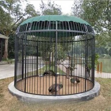 동물원 새장 공작새 조류원 거위 업소용 야외 체험장, 직경 1.5m 높이 2.5m(스크리닝)