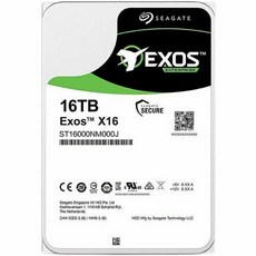 씨게이트 엑OS X18 용 HDD 엔터프라이즈 하드 드라이브 데스크톱 서버용 ST16000NM000J 16TB SATA 6 GB, 한개옵션1 - 시게이트16tb