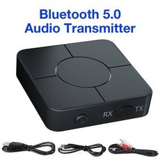 블루투스 5.0 오디오 수신기 송신기 3.5mm AUX 잭 RCA 동글 스테레오 USB 무, 상세내용참조