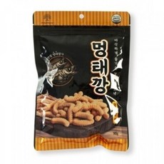 멍태깡 강아지 과자 스낵 간식, 3개, 90g, 명태+새우 - 멍태깡