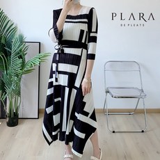 플라라 플라라 (77까지)투톤스웨어라인플리츠원피스+벨트SET_PK2MOP005C