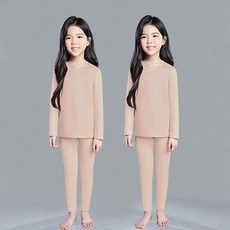 필테라 남녀공용 포그니아동슬림기모내의상하복세트 2개 - 기모내의