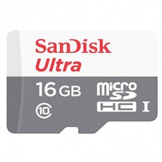 샌디스크 MicroSDHC Ultra CLASS10 UHS-I 533X 16GB 메모리카드