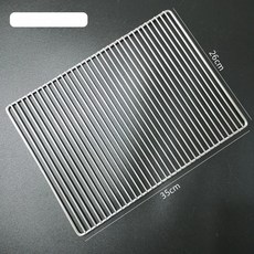 바베큐 그물 직사각형 베이킹 냉각 랙 오일 분리 케이크 그릴, 1개