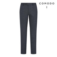 COMODO 코모도 그레이 모던 잔 패턴 수트 팬츠
