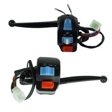 좌우 핸들 제어 경적 방향 지시등 전기 방수 오토바이 부품 GY6 50cc 150cc 12V, Levers, 1개
