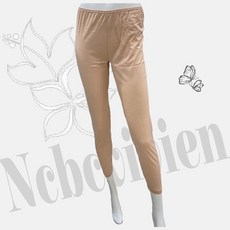 비비안 100%순면 고급 80수원사 심플한 라운드넥 여성 베이직 9부 동내의바지(상의별도)