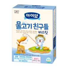 일동후디스 비타민마을 물고기 친구들 유아 영양간식, 60g, 5개