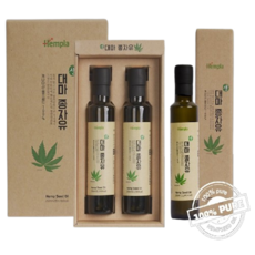 헴플라 대마종자유 식약청인증, 3개, 250ml