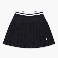 [국내백화점판] Lecoqsportif 르꼬끄 24신상 플리츠 피케 스커트 테니스 (블랙) - 르꼬끄스커트