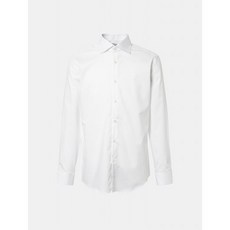 갤럭시 라이프스타일 [갤럭시] [SLIM FIT] 화이트 트윌 솔리드 스트레치 셔츠 (MA0764GS31)