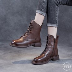 레이스업워커소가죽