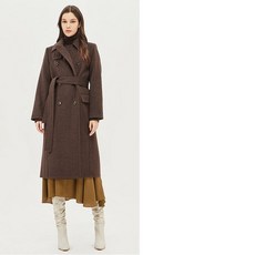 시슬리 SISLEY 하이넥 핸드메이드 코트