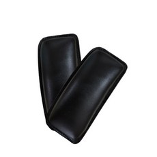 자동차 다리 쿠션 무릎 패드 가죽 부드러운 허벅지 지지 베개 탄성 라텍스 메모리 폼 인테리어 액세서리 개, 2PC Black, 2개