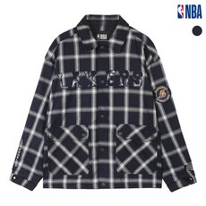 [NBA] 남성 LA레이커스 체크 코치 자켓 (N201JP102P)