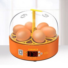 미니 6구 자동 회전 달걀 계란 닭 병아리 부화기 KC