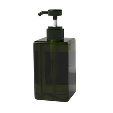 Soild Color Soap Dispenser Cosmetics Bottles Bathroom Hand Sanitizer Shampoo Body Wash Lotion Bo, Green, 650ml, 1개