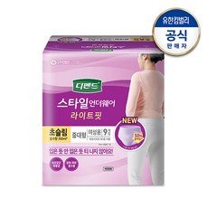 디펜드 여성용 스타일 언더웨어 라이트핏 성인 기저귀 중대형, 9매입, 8팩