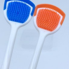 바늘 돌기 혀클리너 백태제거 혀 설태 제거기 클리너 스크래퍼 입냄새 제거제 치과 혀클리너 고무혀클리너 혀세정기 혀전용클리너 혀딱기 세정제, 1개