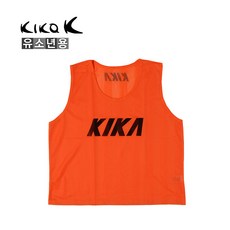 키카 쥬니어 팀조끼(오렌지) 축구 야유회 단체 팀복