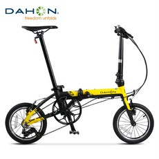 DAHON 다혼 정품 K3 미니벨로 14인치 3단변속, 옐로