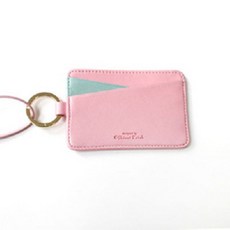 5myshop_신지가토 아이디 카드케이스 목걸이 카드 지갑 다용도카드지갑 목걸이지갑 카드보관지갑 목걸이카드케이스 카드지갑**, 찜★Baby pink