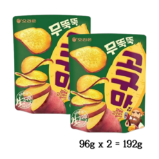 오리온 무뚝뚝 고구마칩 대용량 스낵 (96gx2개), 192g, 4개