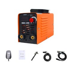 MMA-250 용접기 인버터 아크 전기 전류 조절식 용접 장비 과전류 보호, 1) With Power Cable, 1개