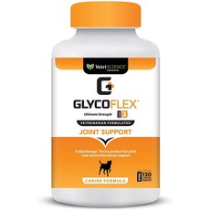 VetriScience GlycoFlex Stage III 치킨 맛 츄어블 정제 반려견용 관절 보조제, 240 count, 1개 - 글라이코플렉스3