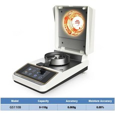 자동 할로겐 가열 수분 계량기 분석기 차 곡물 사료 옥수수 플라스틱 테스터 110g/0 005g 001g, 110g 0.005g, 1개
