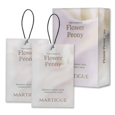 Martig 香水擴香袋汽車空氣清新劑 20 克, Flower Peony, 2個