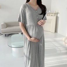 루시드라잇 국산 굿데이 반팔 수유원피스 임부복 홈웨어