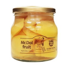  (맛나)미스터돌복숭아병조림천도 500G/농업회사법인미스터돌㈜, 6개, 500g 