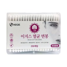 이지스 멸균 면봉(사각) 200개입x3개, 200개입, 3개