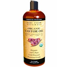 Mary Tylor Naturals Organic Castor Carrier Oil 메리 타일러 네츄럴스 오가닉 캐리어 오일 16oz(473ml), 1개
