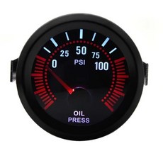 2"52mm 스모크 렌즈 부스트 게이지 바 psi/진공/수온/오일 온도/오일 압력/전압계/타코미터 RPM 자동차 포, 06 Oil Press