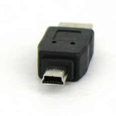 H블루몰 USB 젠더 A 수 미니 5핀 커넥터 D-Sub // 옥스케이블 5핀변환젠더 c타입젠더, 1개