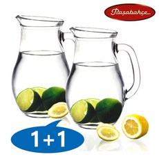 파사바체 비스트로물병 1.0L 1+1 유리물병 피처 저그물병, 비스트로물병-2개, 1L