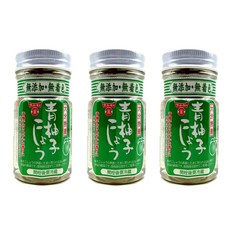 훈도킨 유즈코쇼 유자 고추 소스 청유자 고추냉이 일본 조미료, 50g, 3개
