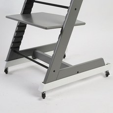 트립트랩 호환 바퀴 이동 휠 스토케 식탁의자 범용휠 키트, 화이트, 1개