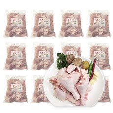 가나안식품 [도매] 닭도리육 20팩 대용량 업소용 국내산 볶음탕 찜 닭도리탕 절단 생닭, 20개, 800g