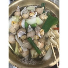 동해안 자연산 백골뱅이탕 밀키트 백골뱅이 통골뱅이 백고동 골뱅이탕 (칼국수 면사리 포함), 1개