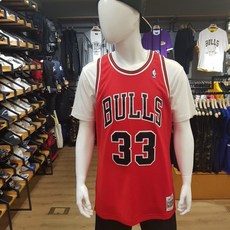 NBA 남여공용 시카고 불스 CHI 미첼앤네스 스윙맨 저지 수량 민소매/나시