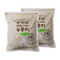 구가네식품 황금햅쌀 가마솥맛 누룽지, 3kg, 2개