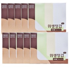 롯데이라이프 위생장갑 실속형 100매, 100매입, 10개