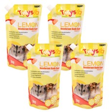 TAYSA 타이샤 목욕모래 레몬향 햄스터모래, 1kg, 4개