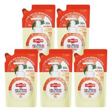랩신 컬러체인지 피치 핸드워시 리필 450ml 5개