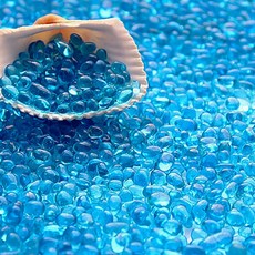 WAYBER Glass Stones 1Lb/460g 불규칙 바다 유리 조약돌 아쿠아리움 거북 탱크 꽃병 주입구 테라리움 화분 장식용 무독성 인