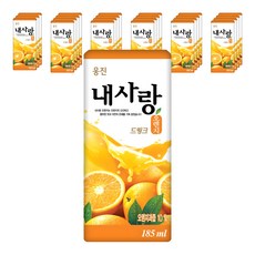 웅진 내사랑 오렌지 드링크, 185ml, 24개