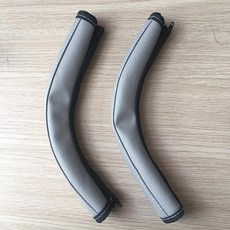 보행 보조기구 유모차 핸들 커버 cybexs balios s lux 28cm 길이 Pu 가죽 보호 케이스 휠체어 유모차 액, [04] 2pcs lot gray, 2개